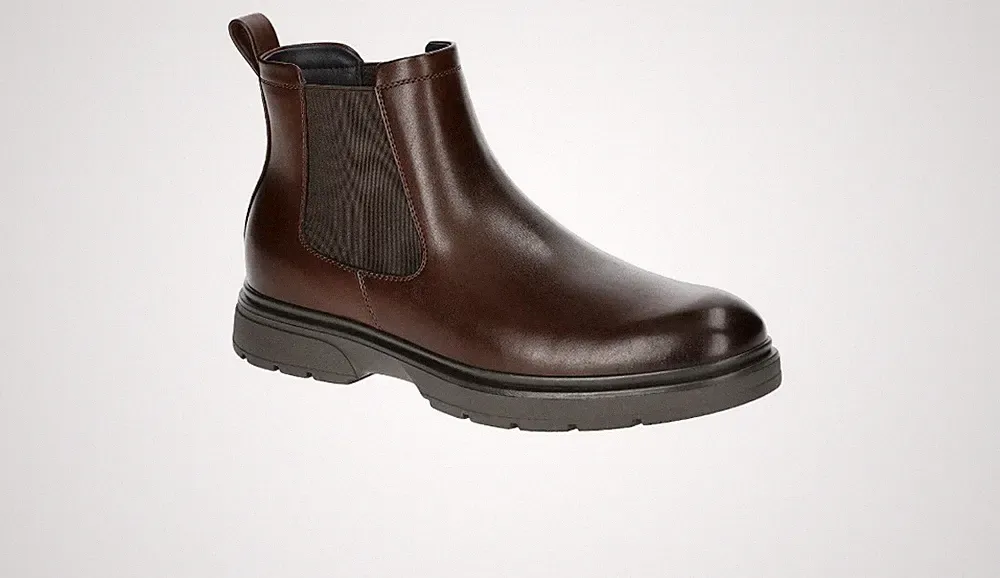 New No Boundaries Men's Easy On & Off Garda Chelsea Boots Ox Blood Size 11